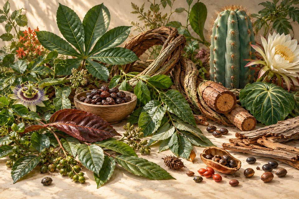 Artistic botanical illustration accompanying Best Ethnobotanicals and Their Uses